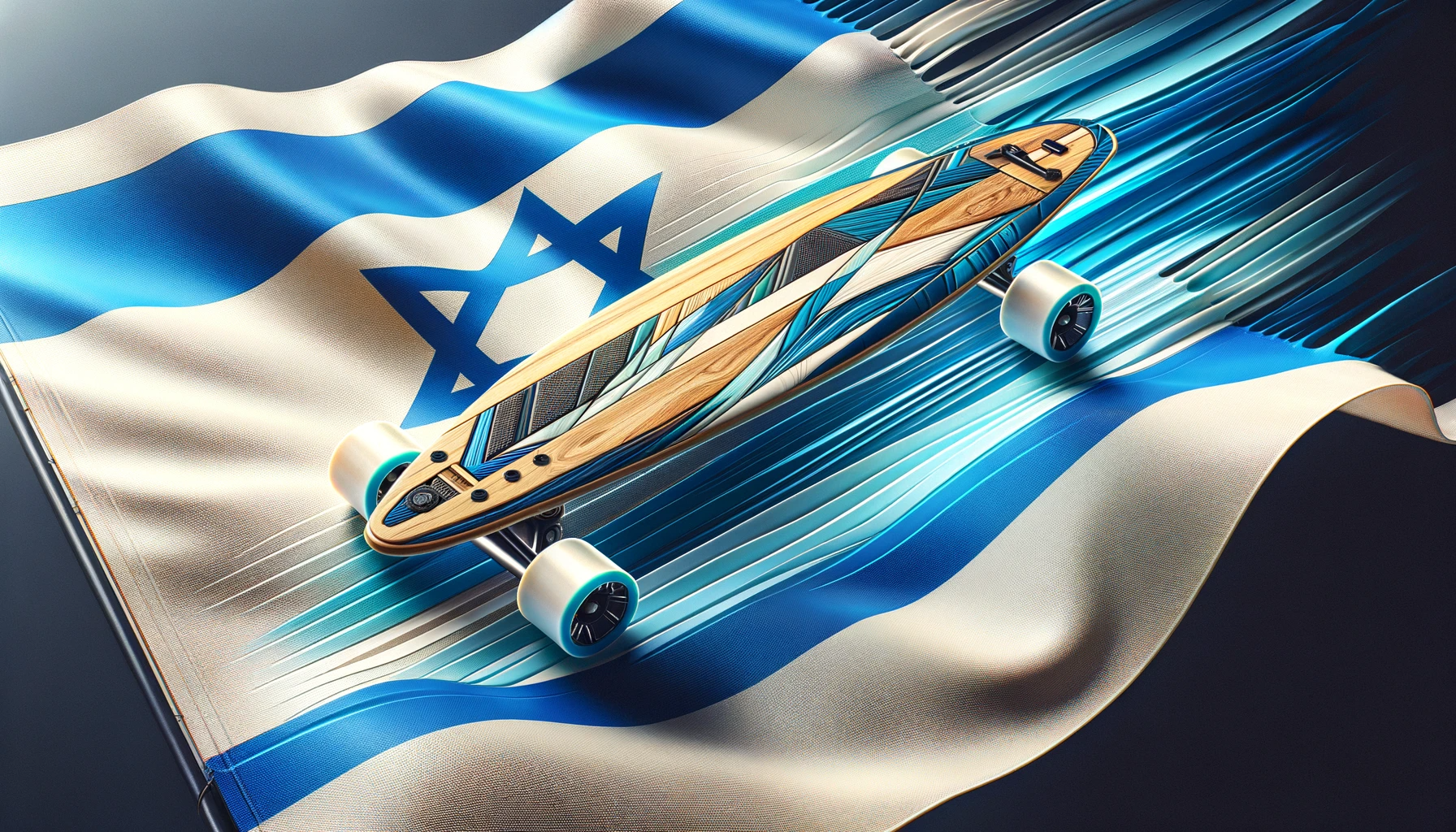 סרף סקייט סקייטבורד SwellTech עם ציר מסתובב 360 מעלות